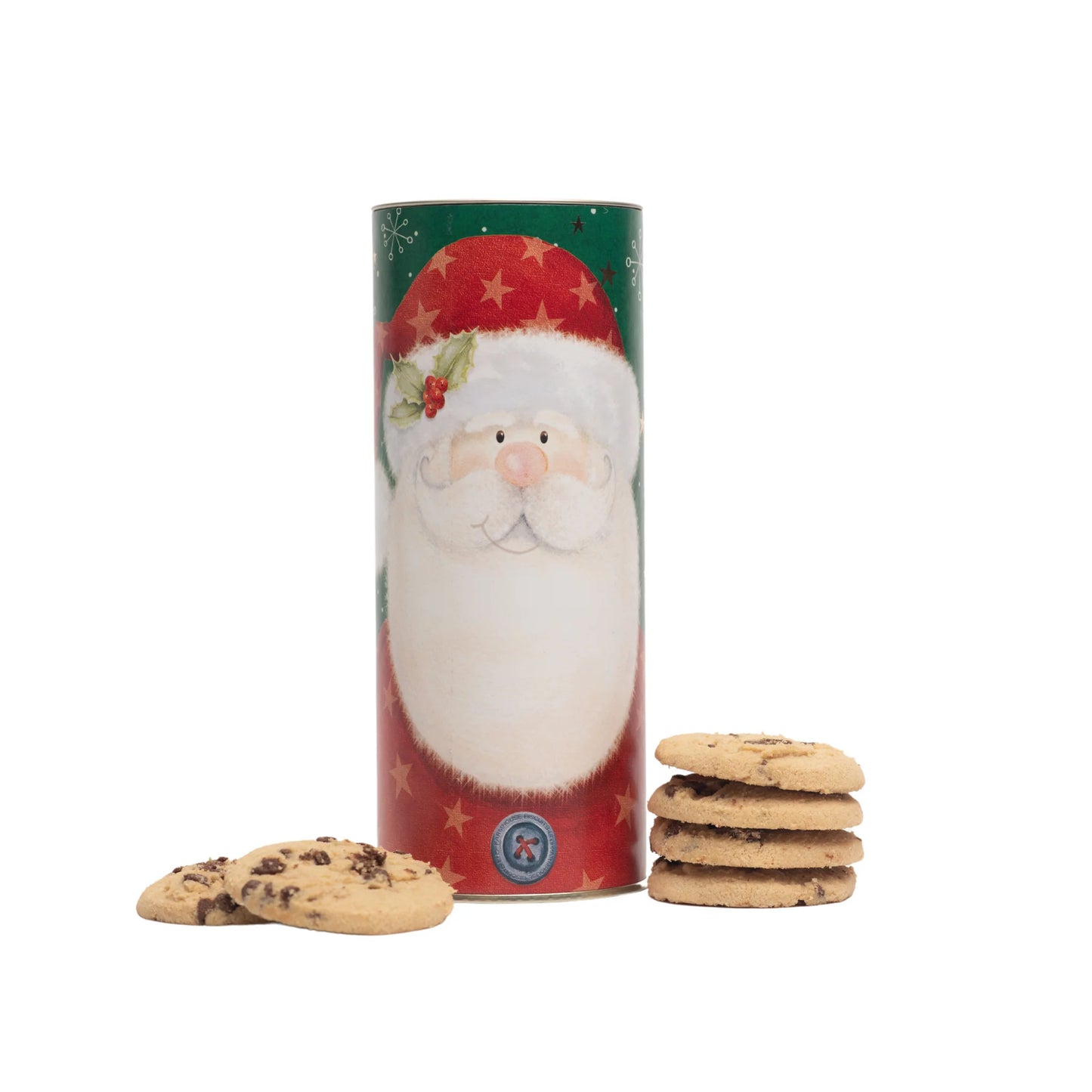 Santa Tube - Chocolate chip biscuits