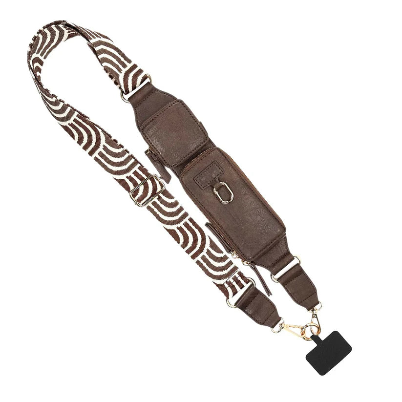 Zip & Clip RFID Strap - Expresso (Hardware: Gold)
