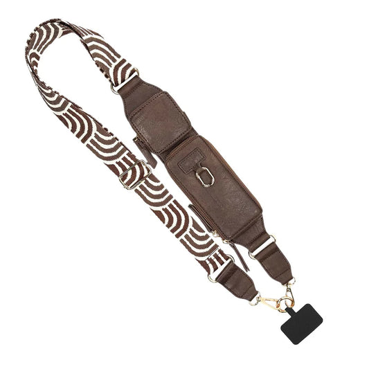 Zip & Clip RFID Strap - Expresso (Hardware: Gold)