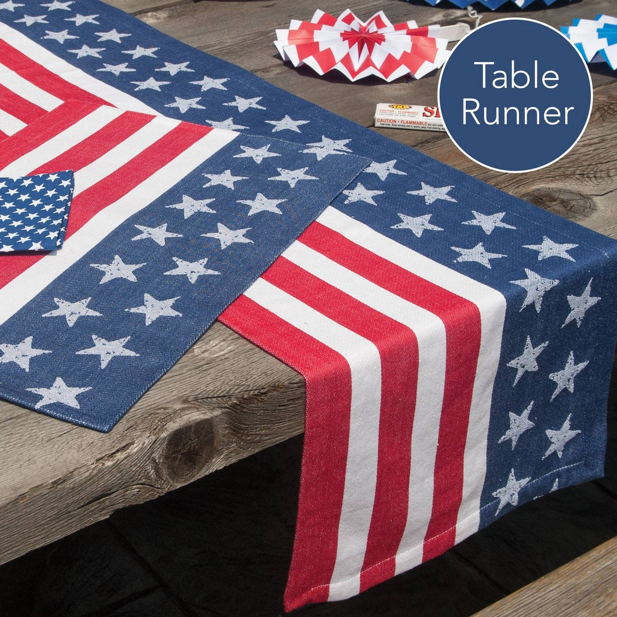 America Jacquard Table Runner