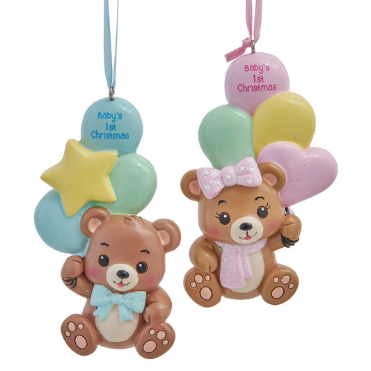 Baby's First Bear Ornament - 2 styles