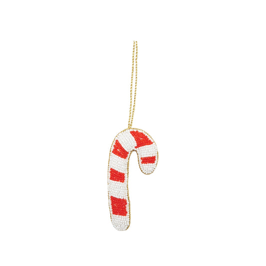 Beaded Candy Cane Ornament