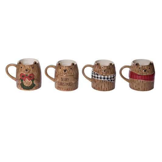 Holiday Lodge Bear Mugs - 4 styles