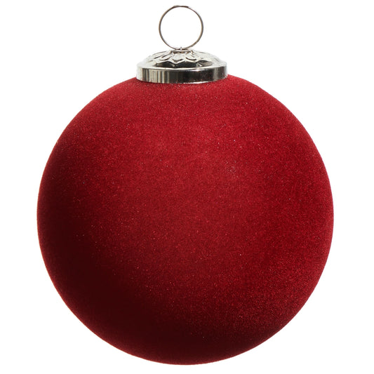 Berry Flocked Ball Ornament