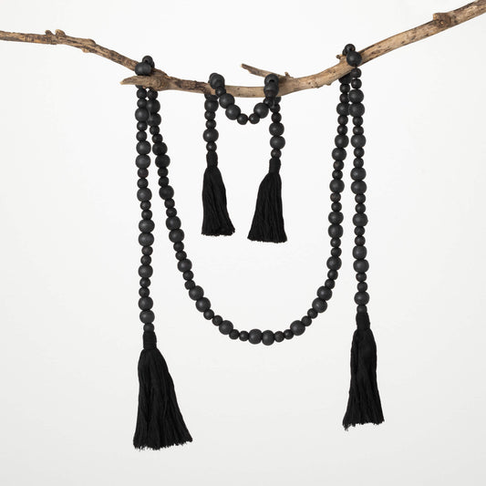 Black Beaded Garland -Set of 2