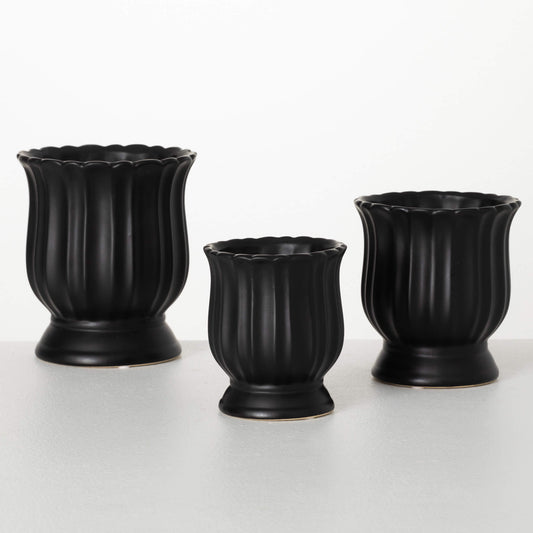 Black Tulip Planter