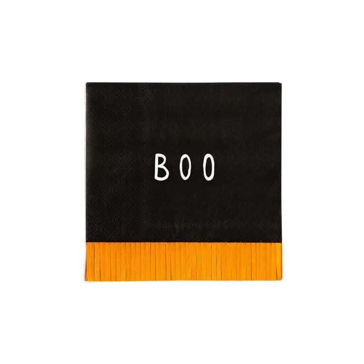 BOO Fringe Cocktail Napkin