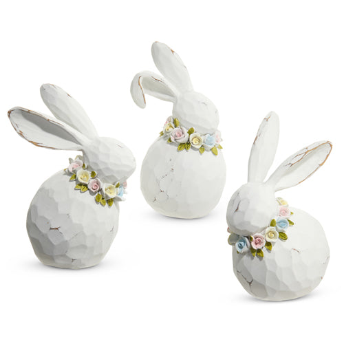 Bunny with Floral Collar - 3 Styles