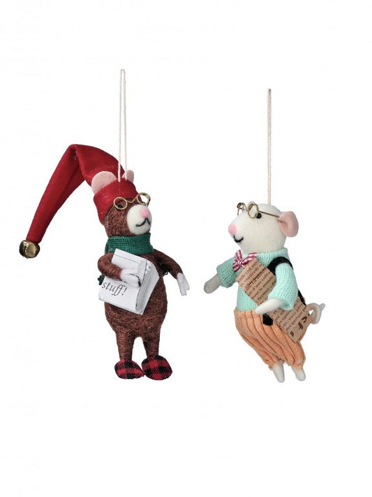 Business Men Mice Ornament - 2 styles