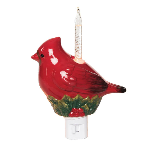 Cardinal Holly Bubble Light
