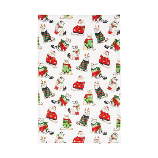 Cat Christmas Towel