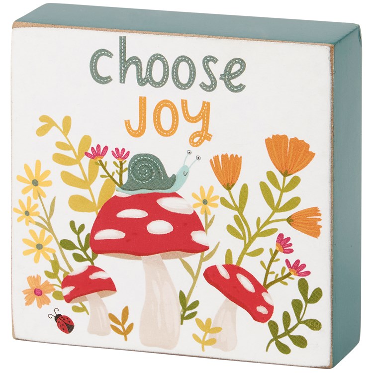 Choose Joy Block Sign