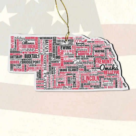 Cities of Nebraska Ornament