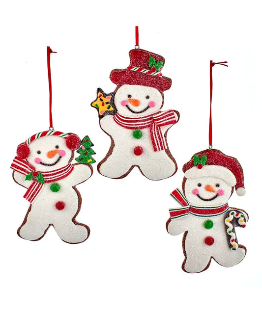 Claydough Snowman Ornament - 3 styles