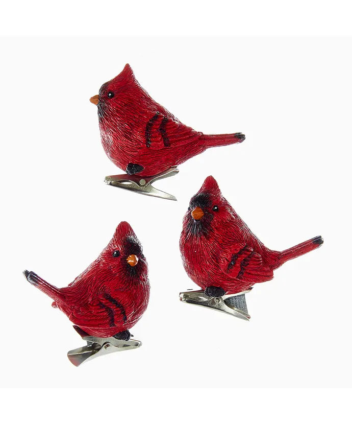 Clip on Cardinal Ornaments