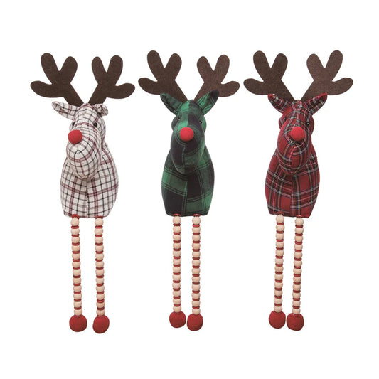 Plush Reindeer Shelf Sitters - 3 styles