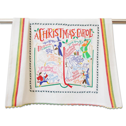Christmas Carol Dish Towel
