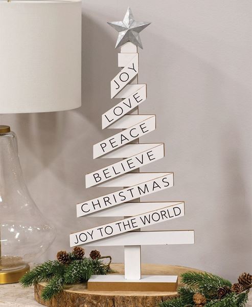 Woodland Christmas Tree with Sayings