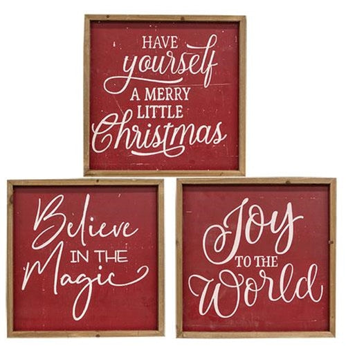 Christmas Words Wall Art