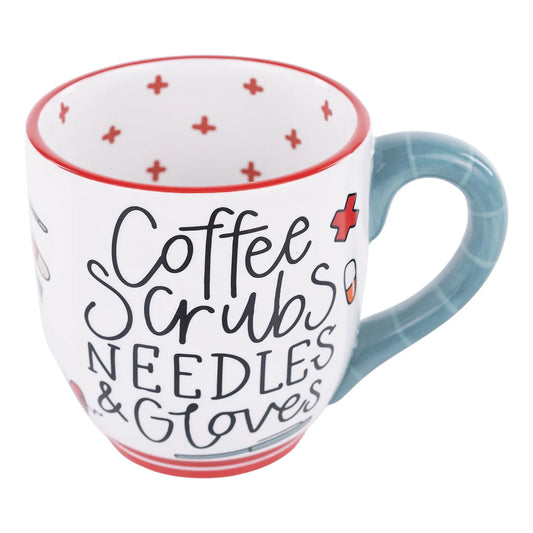 Coffee, Scrubs, Needles, Gloves Mug