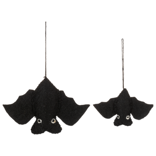 Felted Bats  Ornaments