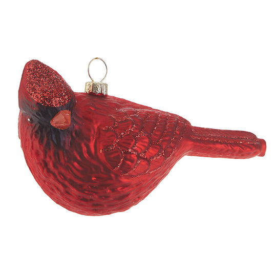 Glass Cardinal Ornament