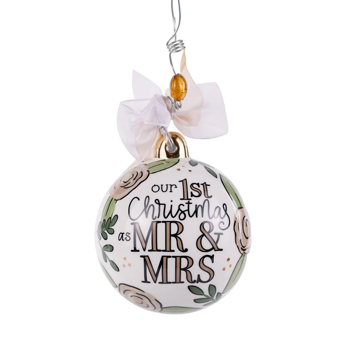 Gold Mr.& Mrs. Ornament
