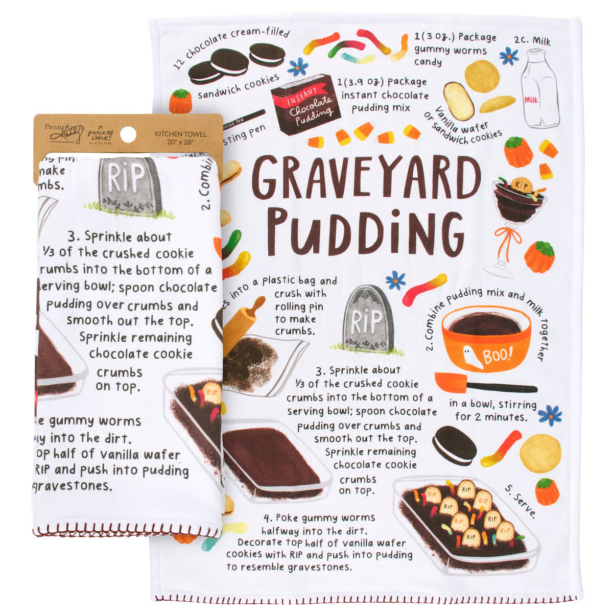 Graveyard Pudding Kitchen Towel