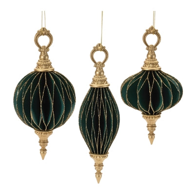 Green & Gold Ornaments - 3 Styles Ornament