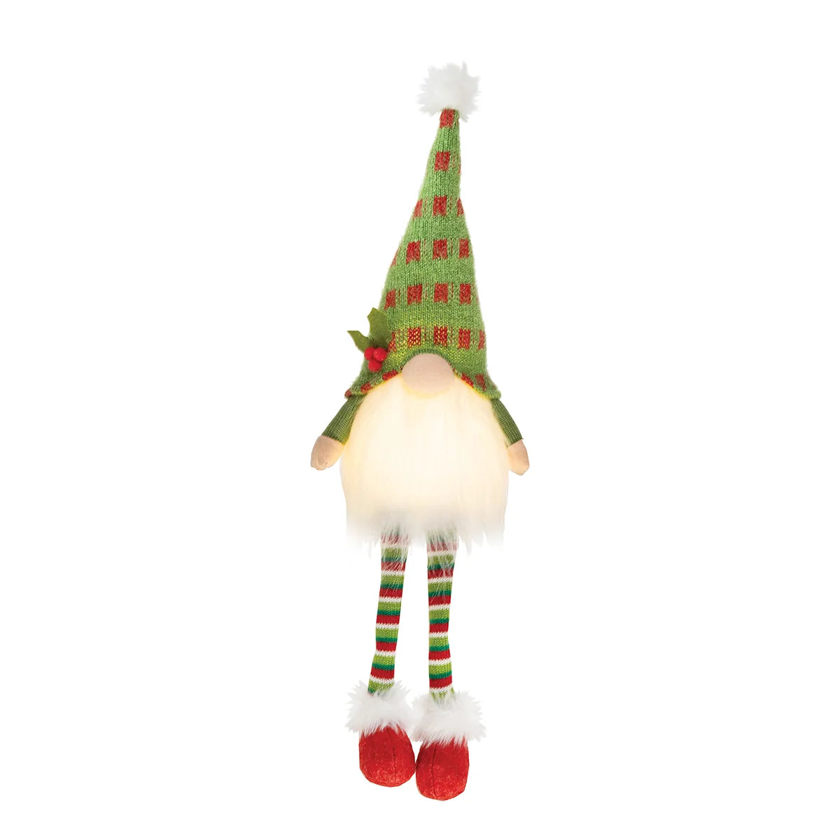 LED Green Sitting Gnome