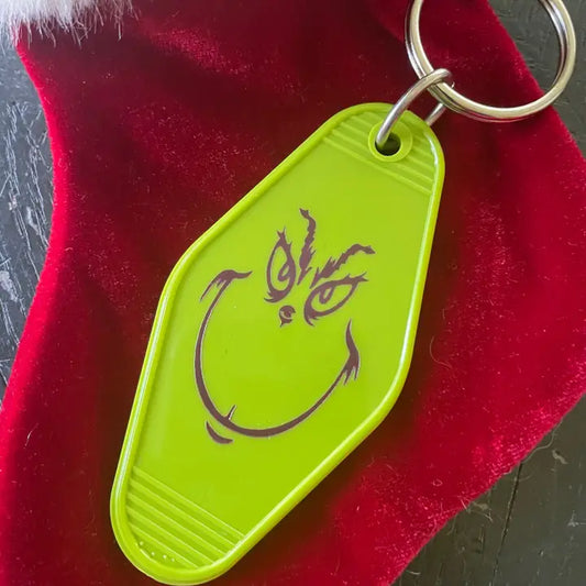 The Grinch Motel Key Fob - 2 styles