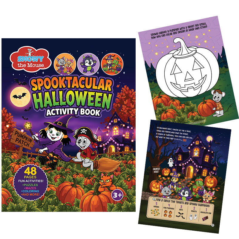 Snowy the Mouse Spooktacular Halloween Activity Book