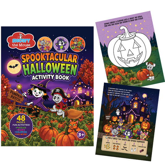 Snowy the Mouse Spooktacular Halloween Activity Book