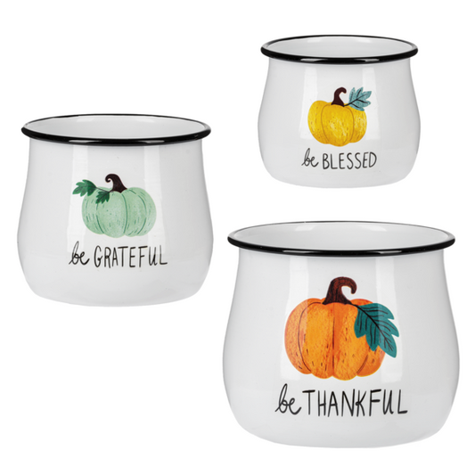 Harvest Mini Planters - set of 3