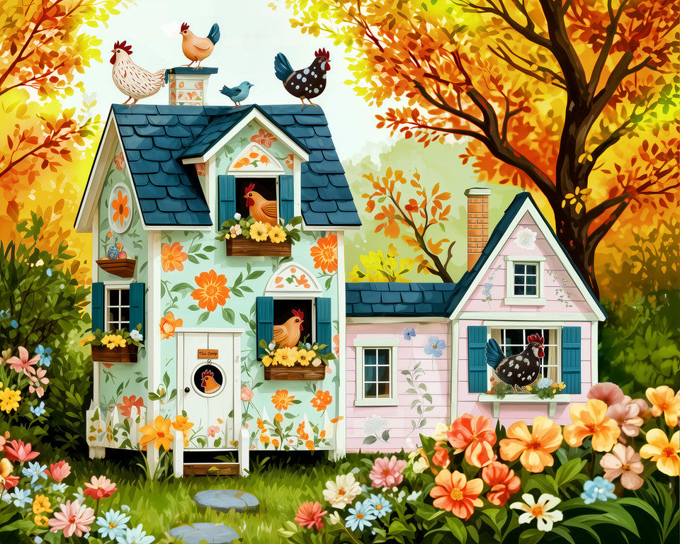 Hen House Hideaway Puzzle - 500 pieces
