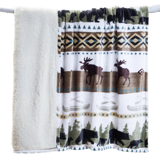 Hidden Lake Plush Throw