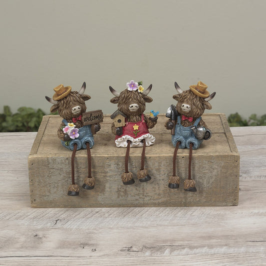 Highland Cow Shelf Sitters - 3 Styles