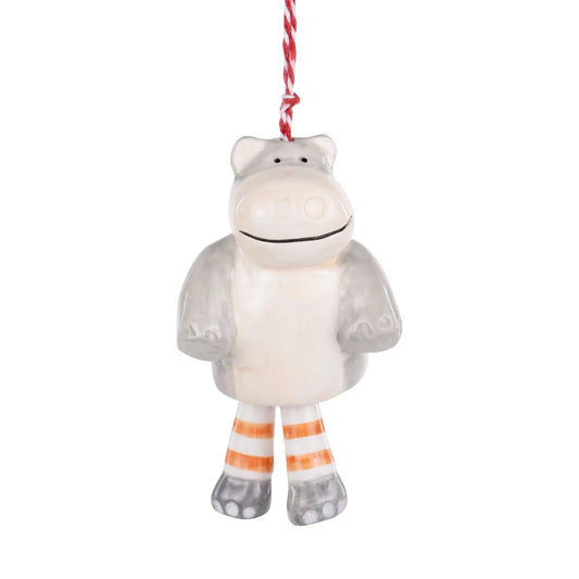 Hippo Holiday Ornament