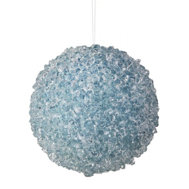 Icy Blue Ball Ornament