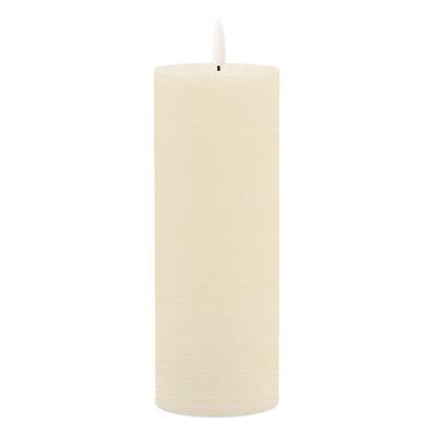 Battery Operated Ivory Pillar Candle