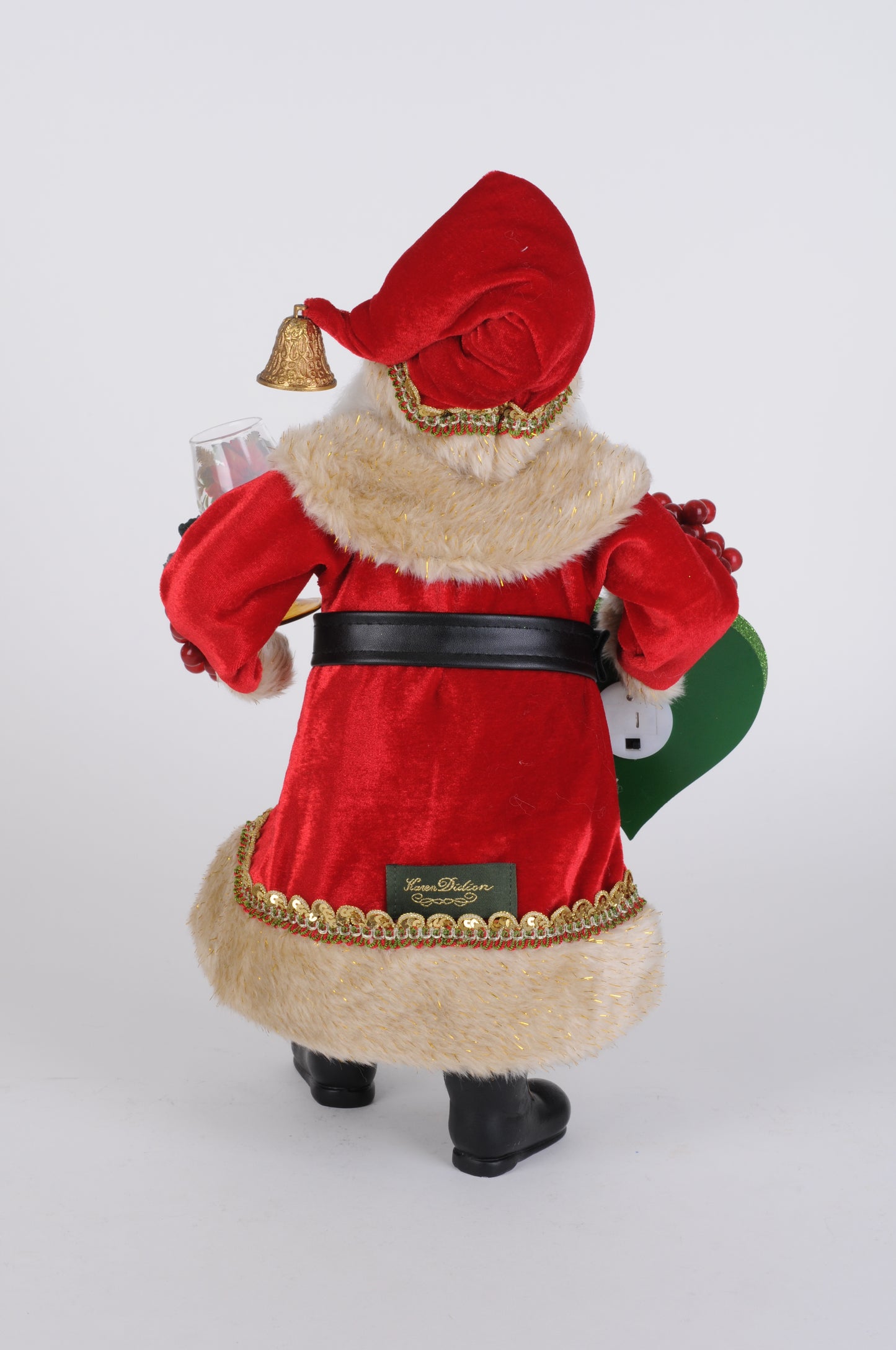 Lighted Christmas Joy Wine Santa