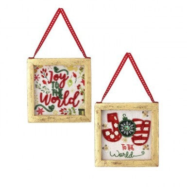 Joy to the World Ornaments - 2 styles