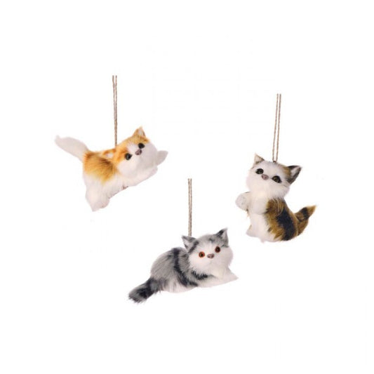 Fur Kitten Ornament -3 colors