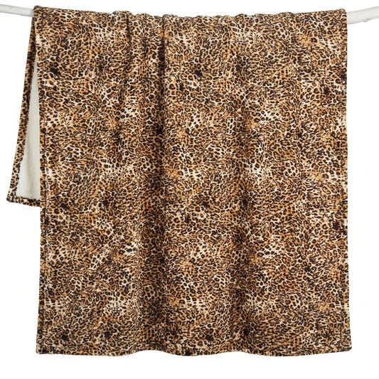 Leopard Plush Throw