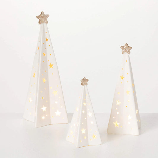 Lighted Tree Scene - Set of 3