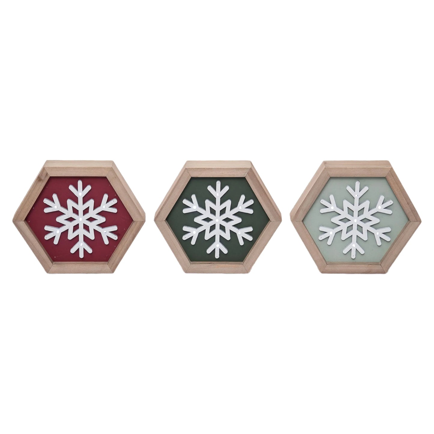 Light Up Framed Snowflake - 3 colors