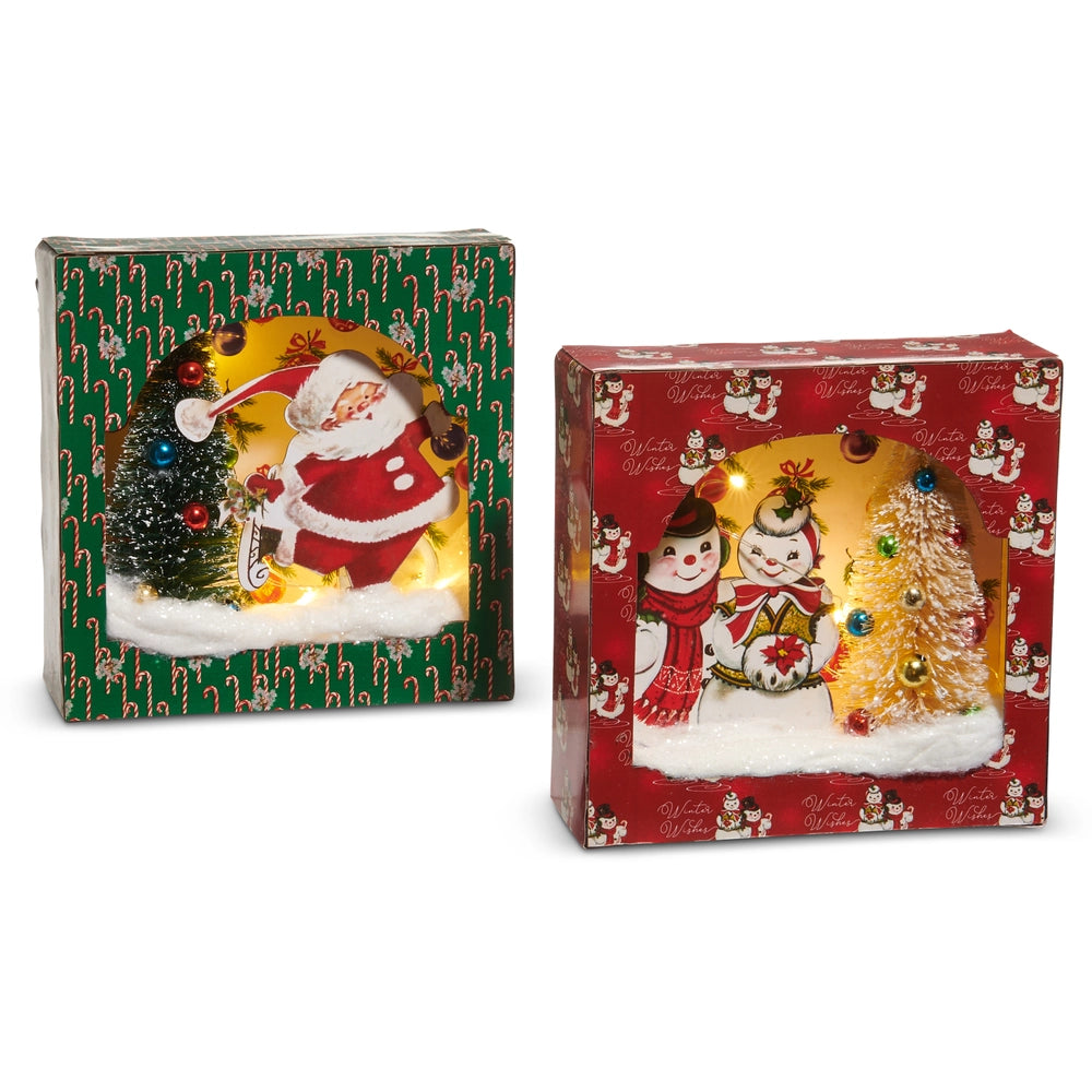 Lighted Magic of Christmas Shadow Box Ornament - 2 Styles