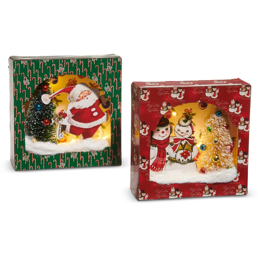 Lighted Magic of Christmas Shadow Box Ornament - 2 Styles