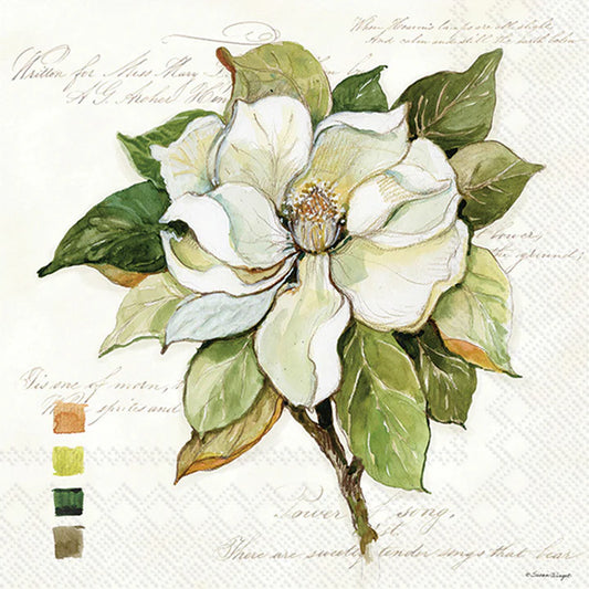 Magnolia Bloom Luncheon Napkins