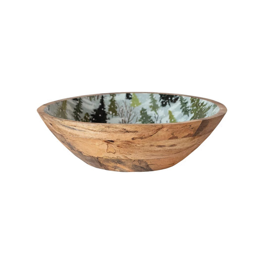 Mango Bowl with Tree Pattern